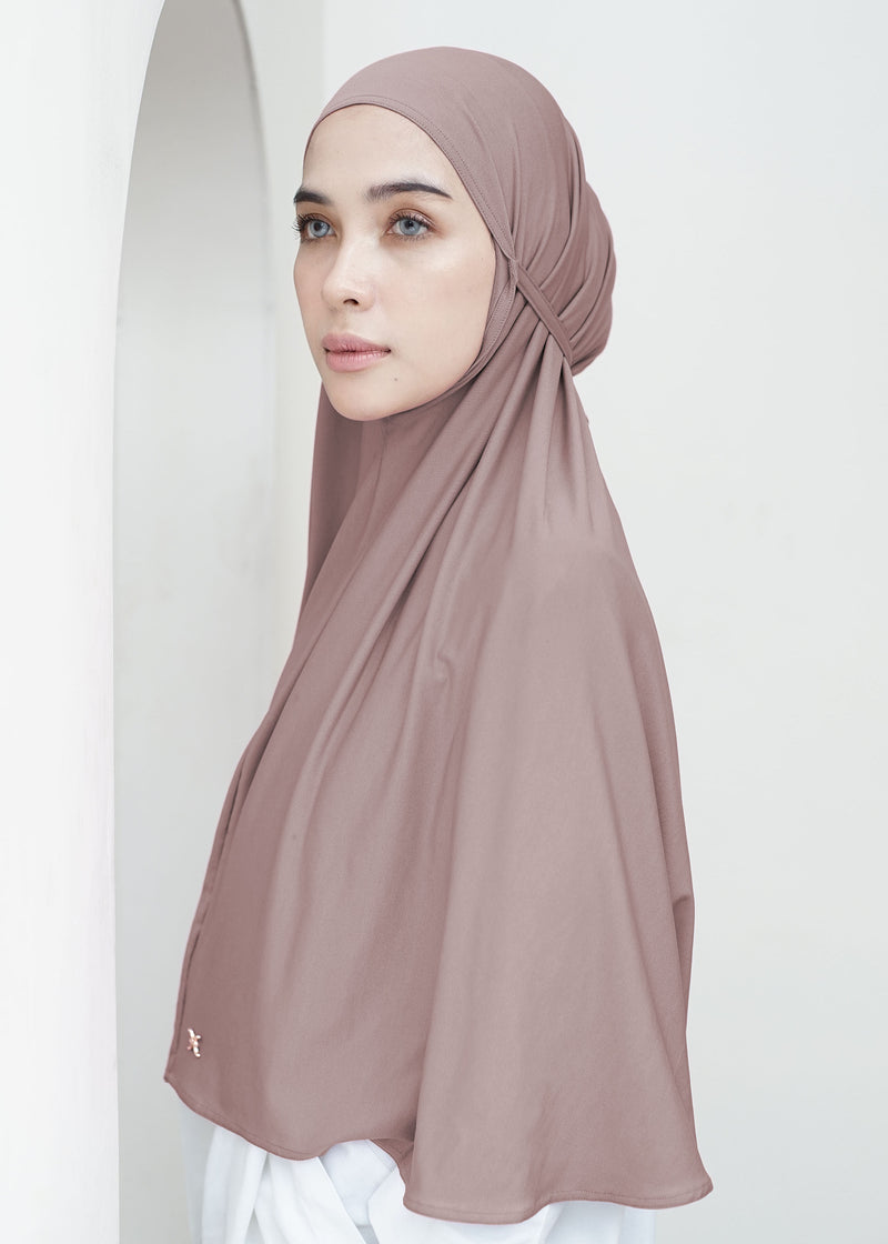 Amara Instant Hijab - Burlwood