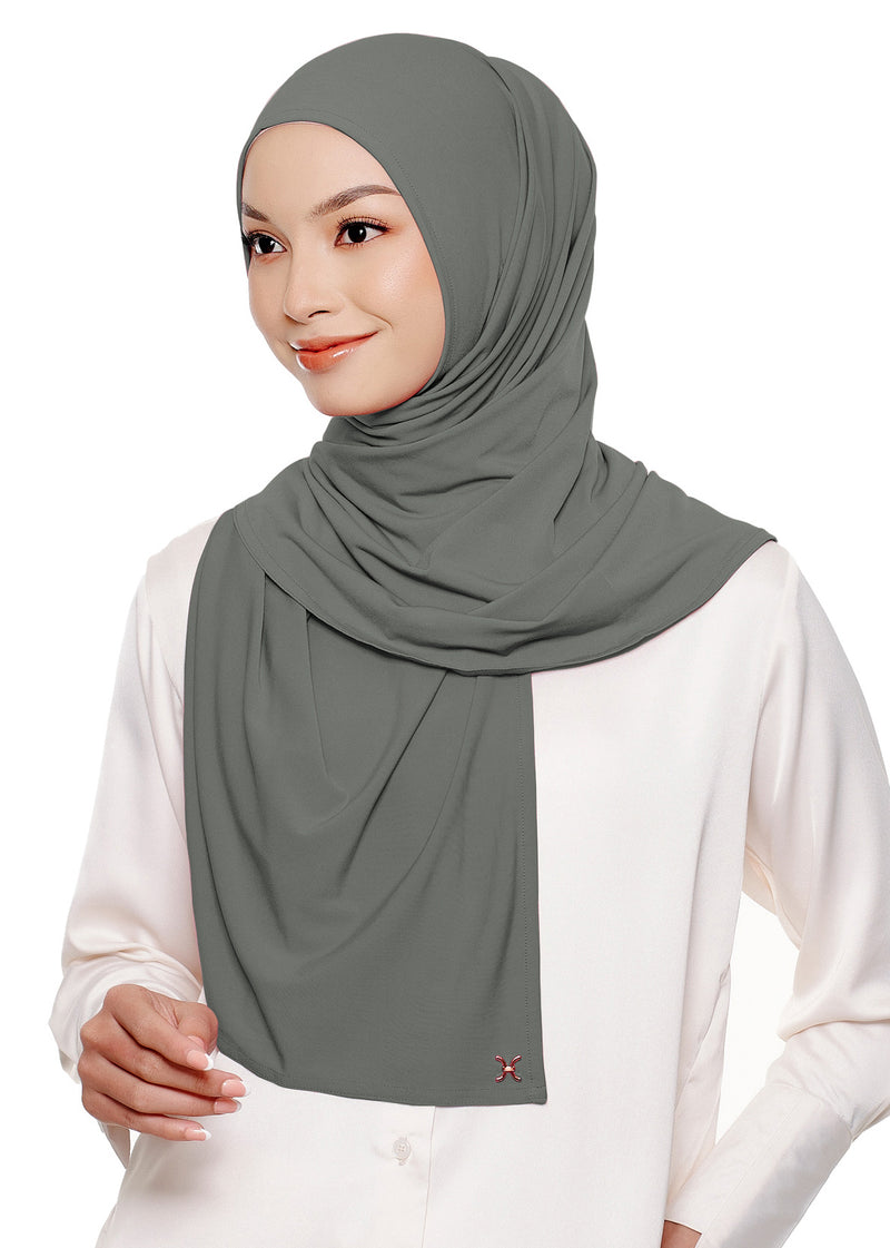 Hannah Instant Hijab - Stone